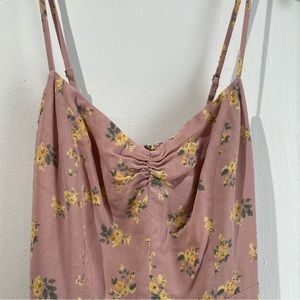 NWT Reformation Emersyn Floral Pink Midi Slip Dress Size 0